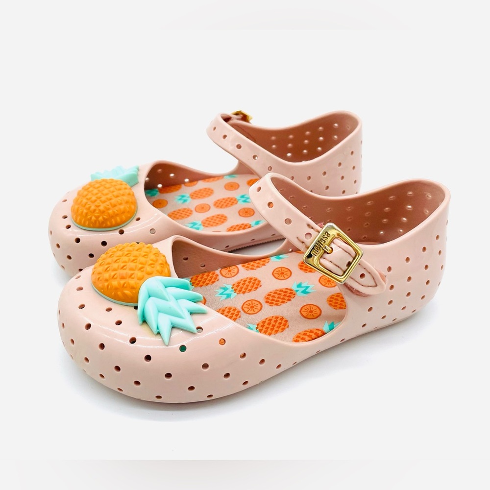 Mini Melissa Pink Pineapple Kids Sandals